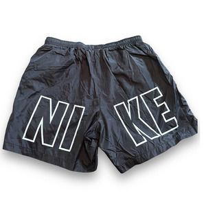 Vintage 1990s Big Logo Nike‎ Workout Shorts: Size XL